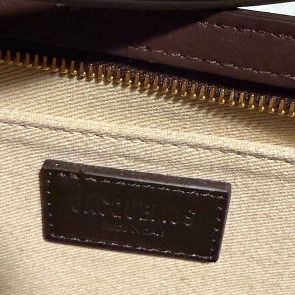JACQUEMUS Brown The Bisou Perle Bag Used with Tags - Picture 4 of 10